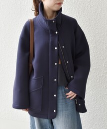 〈手洗い可能〉ダンボール スタンド ネック ポケット ブルゾン