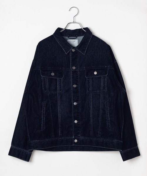 BAYFLOW(ベイフロー)の「フロッキーデニムジャケット(ブルゾン・メンズ・ネイビー/ブラウン・LARGE/MEDIUM)」の22枚目の写真