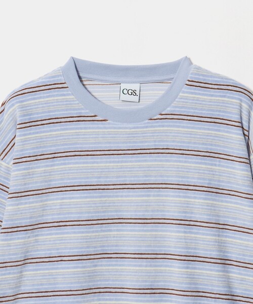 California General Store(California General Store)の「<CGS.>ベロア ボーダー クルーネック プルオーバー(Tシャツ/カットソー・メンズ・ブラウン系/ライトブルー・M/S/XL/L)」の12枚目の写真