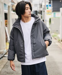 限定展開 マイクロフィル パファー ブルゾン