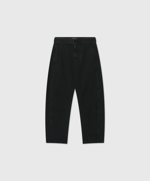 LOOKAST（ルックキャスト）の「コットンツイステッドベルトパンツ_ブラック（その他パンツ・レディース・ブラック・MEDIUM/SMALL）」の3枚目の写真