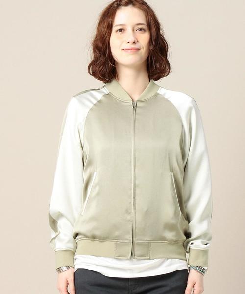 BEAUTY&YOUTH UNITED ARROWS(ビューティーアンドユースユナイテッドアローズ)の「BY サテンスカジャン◆(ブルゾン・レディース・ブラック/ベージュ・FREE)」の8枚目の写真