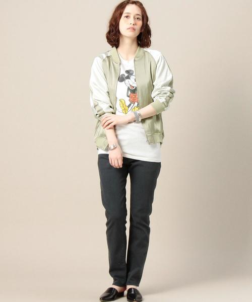 BEAUTY&YOUTH UNITED ARROWS(ビューティーアンドユースユナイテッドアローズ)の「BY サテンスカジャン◆(ブルゾン・レディース・ブラック/ベージュ・FREE)」の10枚目の写真