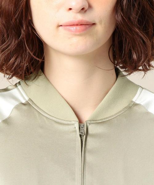 BEAUTY&YOUTH UNITED ARROWS(ビューティーアンドユースユナイテッドアローズ)の「BY サテンスカジャン◆(ブルゾン・レディース・ブラック/ベージュ・FREE)」の11枚目の写真