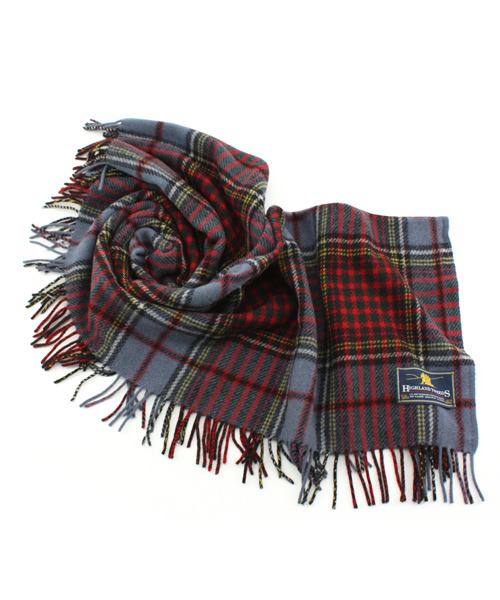 BEAMS BOY（ビームスボーイ）の「HIGHLAND TWEED / KILTピンショール（ストール/ショール・レディース・グリーン系その他/イエロー系その他/レッド系その他/サックスブルー/インディゴブルー/ホワイト・FREE/ONE SIZE）」の4枚目の写真