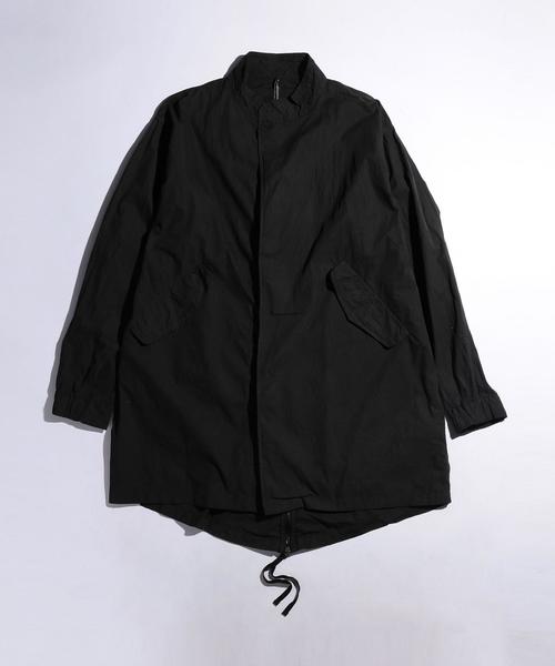 MONKEY TIME（モンキータイム）の「＜TEAM COZY＞ PIG/DY FISHTAIL COAT/コート（モッズコート・メンズ・ブラック/オリーブ・LARGE）」の2枚目の写真