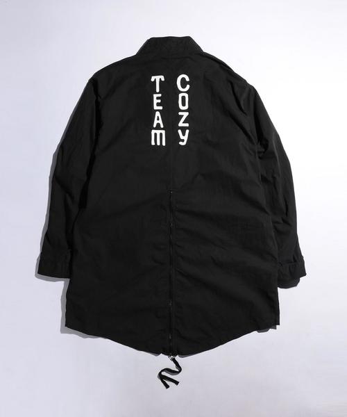 MONKEY TIME（モンキータイム）の「＜TEAM COZY＞ PIG/DY FISHTAIL COAT/コート（モッズコート・メンズ・ブラック/オリーブ・LARGE）」の13枚目の写真