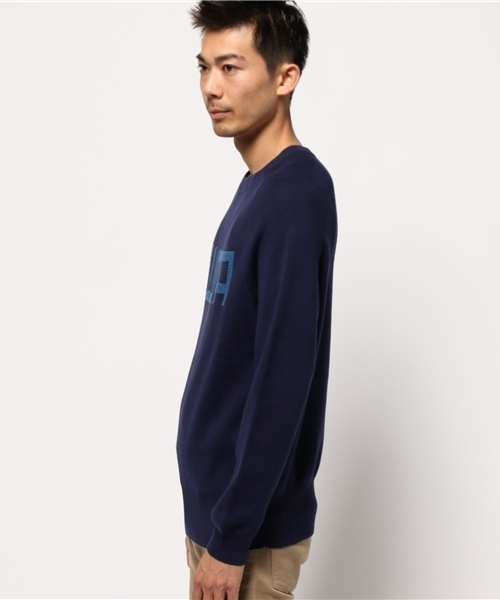 rehacer(レアセル)の「VOO : VUCA Knit(ニット/セーター・メンズ・ネイビー/アイボリー・SMALL/MEDIUM)」の3枚目の写真