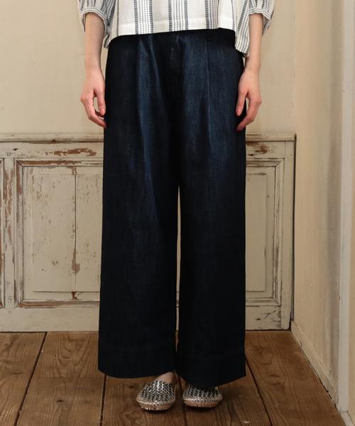 coen（コーエン）の「【追加生産】USAコットンワイドデニムパンツ（デニムパンツ・レディース・コバルトブルー/ネイビー・LARGE/MEDIUM/SMALL）」の13枚目の写真