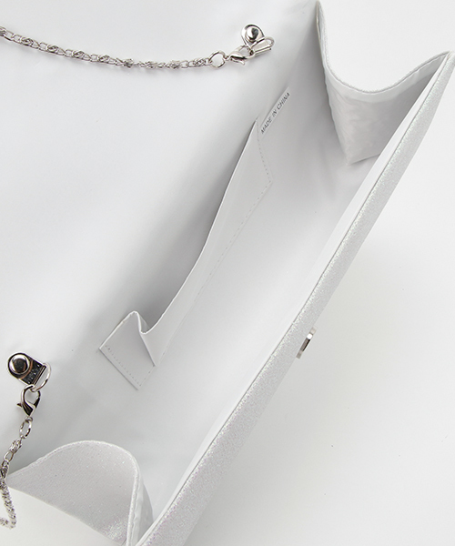 reca（レカ）の「グリッタークラッチバック（クラッチバッグ・レディース・ピンクゴールド/ブラック/オフホワイト・FREE）」の19枚目の写真