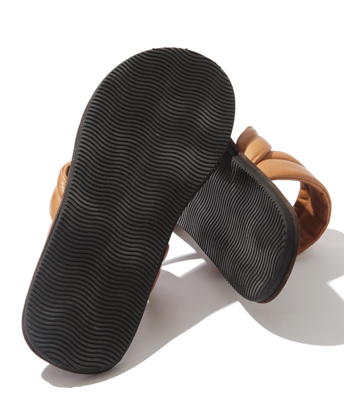 MR.OLIVE（ミスターオリーブ）の「WATER PROOF SHRINK×NUBUCK LEATHER / CUSHION BAND SANDAL（サンダル・メンズ・ブルー/ブラック/レッド/ブラウン/ベージュ・27.5cm/26.5cm/25.5cm）」の8枚目の写真