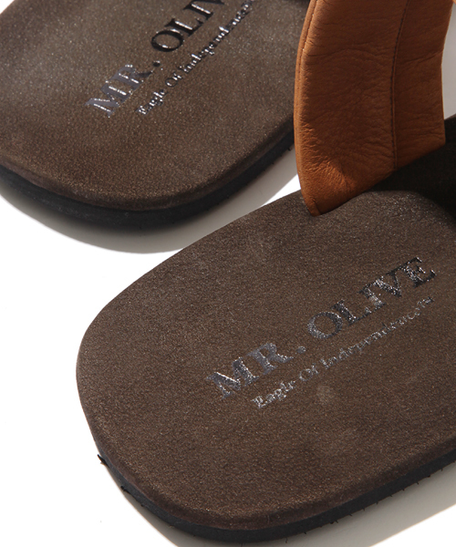MR.OLIVE（ミスターオリーブ）の「WATER PROOF SHRINK×NUBUCK LEATHER / CUSHION BAND SANDAL（サンダル・メンズ・ブルー/ブラック/レッド/ブラウン/ベージュ・27.5cm/26.5cm/25.5cm）」の11枚目の写真