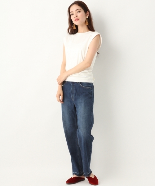 A part by（アパートバイ）の「デニムストレートパンツ　765483 （デニムパンツ・レディース・ブルー/ライトブルー・MEDIUM/LARGE）」の4枚目の写真