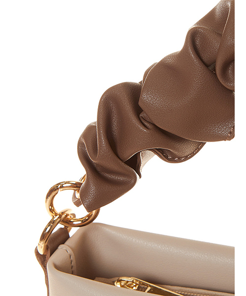 Color（カラー）の「バイカラースクエアバッグ（ハンドバッグ・レディース・ブラック/ブラウン/カーキ/ベビーピンク・FREE）」の8枚目の写真