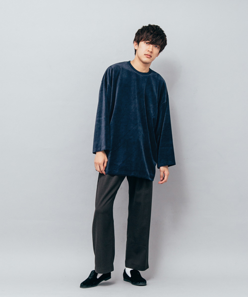 SENSE OF PLACE by URBAN RESEARCH（センスオブプレイスバイアーバンリサーチ）の「ベロアエクストラルーズTシャツ（Tシャツ/カットソー・メンズ・ブラック/ネイビー/バーガンディー・FREE）」の16枚目の写真