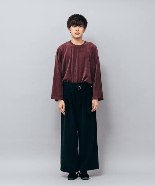 SENSE OF PLACE by URBAN RESEARCH（センスオブプレイスバイアーバンリサーチ）の「ベロアエクストラルーズTシャツ（Tシャツ/カットソー・メンズ・ブラック/ネイビー/バーガンディー・FREE）」の17枚目の写真