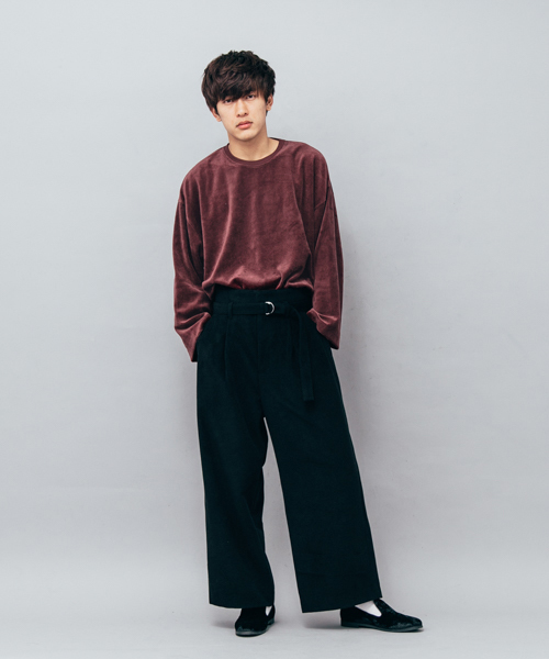 SENSE OF PLACE by URBAN RESEARCH（センスオブプレイスバイアーバンリサーチ）の「ベロアエクストラルーズTシャツ（Tシャツ/カットソー・メンズ・ブラック/ネイビー/バーガンディー・FREE）」の18枚目の写真