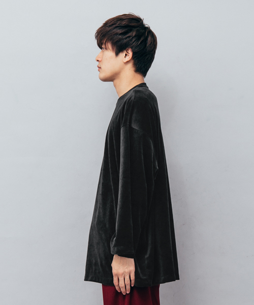SENSE OF PLACE by URBAN RESEARCH（センスオブプレイスバイアーバンリサーチ）の「ベロアエクストラルーズTシャツ（Tシャツ/カットソー・メンズ・ブラック/ネイビー/バーガンディー・FREE）」の19枚目の写真