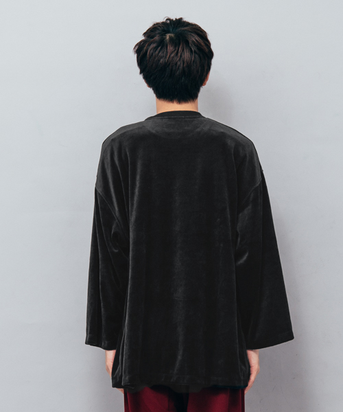 SENSE OF PLACE by URBAN RESEARCH（センスオブプレイスバイアーバンリサーチ）の「ベロアエクストラルーズTシャツ（Tシャツ/カットソー・メンズ・ブラック/ネイビー/バーガンディー・FREE）」の20枚目の写真