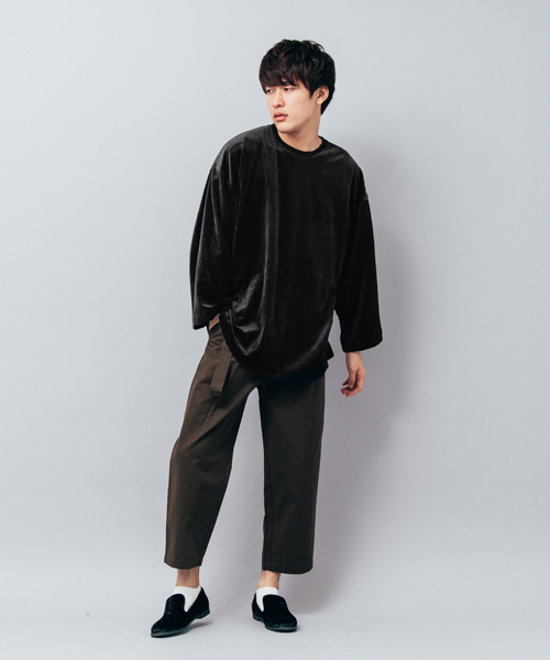 SENSE OF PLACE by URBAN RESEARCH（センスオブプレイスバイアーバンリサーチ）の「ベロアエクストラルーズTシャツ（Tシャツ/カットソー・メンズ・ブラック/ネイビー/バーガンディー・FREE）」の11枚目の写真