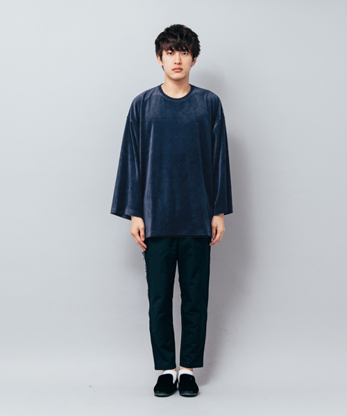 SENSE OF PLACE by URBAN RESEARCH（センスオブプレイスバイアーバンリサーチ）の「ベロアエクストラルーズTシャツ（Tシャツ/カットソー・メンズ・ブラック/ネイビー/バーガンディー・FREE）」の9枚目の写真