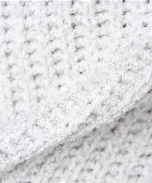 earth music&ecology（アースミュージックアンドエコロジー）の「・モール畦Vネックニットプルオーバー（ニット/セーター・レディース・ライトグレー/ブラック/ベージュ/アイボリー・FREE）」の5枚目の写真