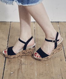 ORiental TRaffic | 春夏新作★刺繍ウエッジサンダル★8208(サンダル)