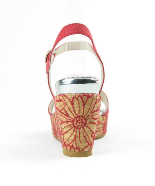 ORiental TRaffic（オリエンタルトラフィック）の「春夏★刺繍ウエッジサンダル★8208（サンダル・レディース・グレー/ブラック/レッド・L/M/S/LL/3L/SS）」の9枚目の写真