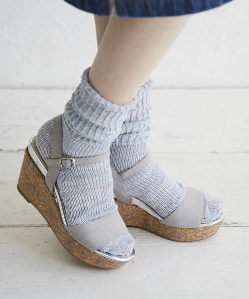 ORiental TRaffic（オリエンタルトラフィック）の「春夏★刺繍ウエッジサンダル★8208（サンダル・レディース・グレー/ブラック/レッド・L/M/S/LL/3L/SS）」の18枚目の写真