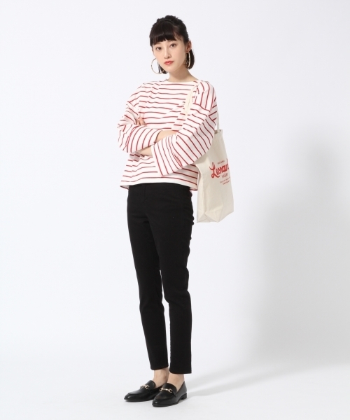 LOWRYS FARM（ローリーズファーム）の「足長美脚ストレートパンツ　784720（その他パンツ・レディース・オフホワイト/ブラック/グレー/ピンク・LARGE/MEDIUM）」の5枚目の写真