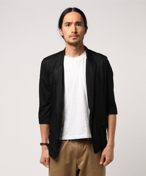 SCHLUSSEL（シュリセル）の「ｼｬｲﾆｰ7ﾌﾞｿﾃﾞｶｯﾄｼﾞｬｹｯﾄ（テーラードジャケット・メンズ・ネイビー/グレー/ブラック・L/M）」の2枚目の写真