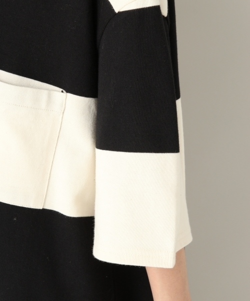 LOWRYS FARM（ローリーズファーム）の「ワイドボーダワンピース　807154（ワンピース・レディース・ブラウン/オフホワイト/グリーン・FREE）」の11枚目の写真