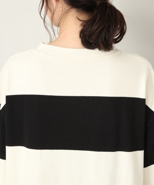 LOWRYS FARM（ローリーズファーム）の「ワイドボーダワンピース　807154（ワンピース・レディース・ブラウン/オフホワイト/グリーン・FREE）」の14枚目の写真