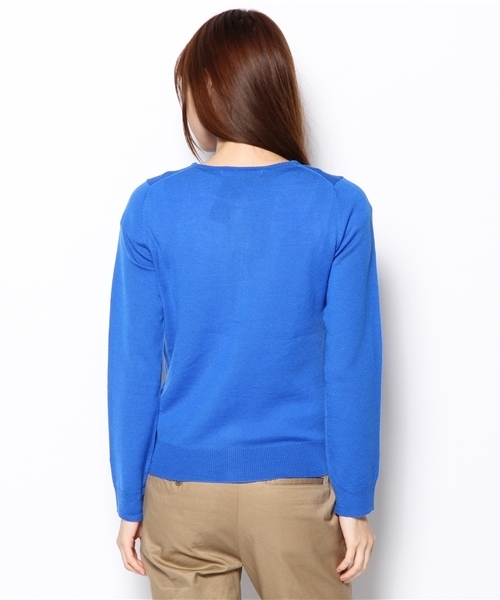 BEAMS BOY（ビームスボーイ）の「□BEAMS BOY / 12ゲージ BB刺繍クルーカーディガン（カーディガン/ボレロ・レディース・チャコールグレー/ブラック/ピンク/ワイン/イエロー/グリーン/ブルー/ネイビー・0/1）」の11枚目の写真