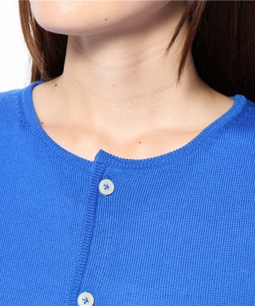 BEAMS BOY（ビームスボーイ）の「□BEAMS BOY / 12ゲージ BB刺繍クルーカーディガン（カーディガン/ボレロ・レディース・チャコールグレー/ブラック/ピンク/ワイン/イエロー/グリーン/ブルー/ネイビー・0/1）」の13枚目の写真