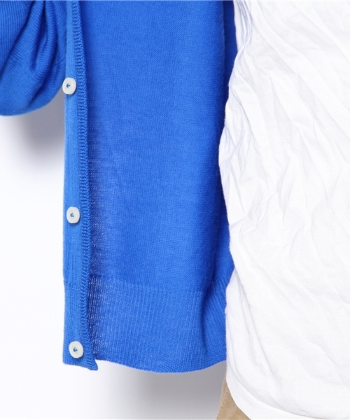 BEAMS BOY（ビームスボーイ）の「□BEAMS BOY / 12ゲージ BB刺繍クルーカーディガン（カーディガン/ボレロ・レディース・チャコールグレー/ブラック/ピンク/ワイン/イエロー/グリーン/ブルー/ネイビー・0/1）」の15枚目の写真