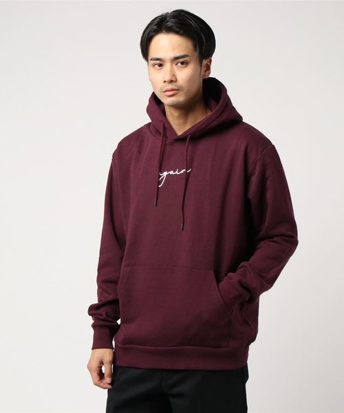 WEGO(ウィゴー)の「WEGO/again裏起毛プルパーカー(パーカー・メンズ・ホワイト/ブラック/ダークグリーン/ワイン/ピンク/杢グレー・SMALL/MEDIUM/LARGE/X-LARGE)」の9枚目の写真