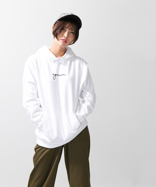 WEGO(ウィゴー)の「WEGO/again裏起毛プルパーカー(パーカー・メンズ・ホワイト/ブラック/ダークグリーン/ワイン/ピンク/杢グレー・SMALL/MEDIUM/LARGE/X-LARGE)」の14枚目の写真