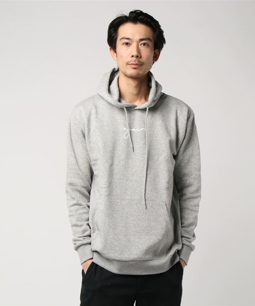 WEGO(ウィゴー)の「WEGO/again裏起毛プルパーカー(パーカー・メンズ・ホワイト/ブラック/ダークグリーン/ワイン/ピンク/杢グレー・SMALL/MEDIUM/LARGE/X-LARGE)」の3枚目の写真