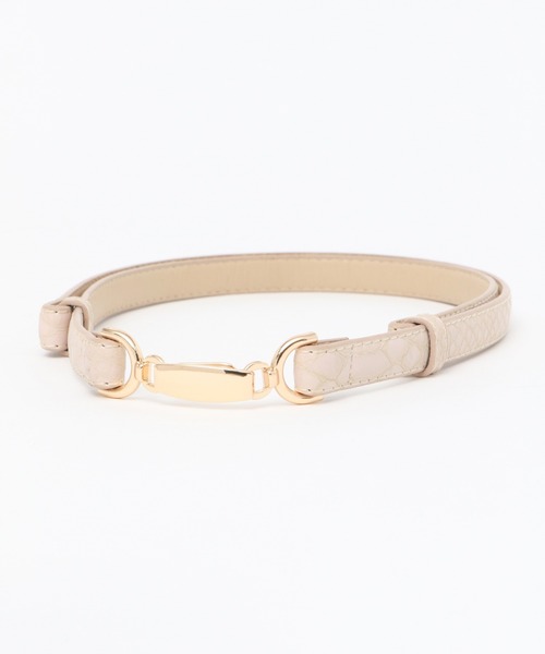 Heather（ヘザー）の「ビットホソベルト　826227（ベルト・レディース・ブラック/ベージュ/ブラウン/ブラウン系その他/ゴールド/シルバー/パイソン/ベージュ系/ブラウン系/ブラック系・FREE）」の6枚目の写真