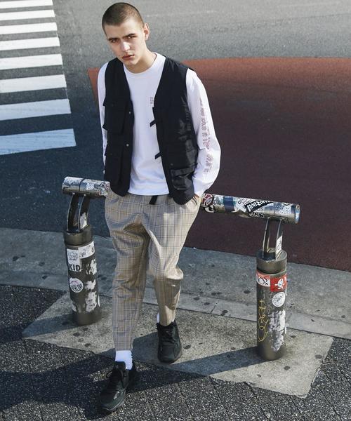 coen（コーエン）の「【MEN’S NON-NO2月号掲載】ナイロンタッサーユーティリティベスト(UTILITY LINE)（ベスト・メンズ・ブラック/オリーブ・SMALL/MEDIUM/LARGE）」の3枚目の写真