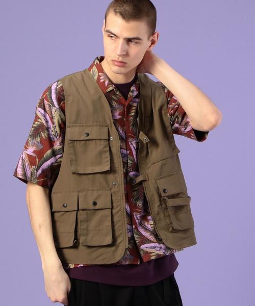 coen（コーエン）の「【MEN’S NON-NO2月号掲載】ナイロンタッサーユーティリティベスト(UTILITY LINE)（ベスト・メンズ・ブラック/オリーブ・SMALL/MEDIUM/LARGE）」の14枚目の写真