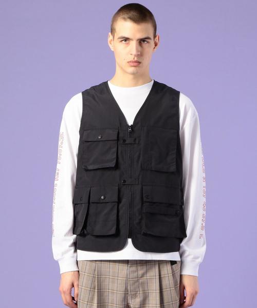 coen（コーエン）の「【MEN’S NON-NO2月号掲載】ナイロンタッサーユーティリティベスト(UTILITY LINE)（ベスト・メンズ・ブラック/オリーブ・SMALL/MEDIUM/LARGE）」の16枚目の写真