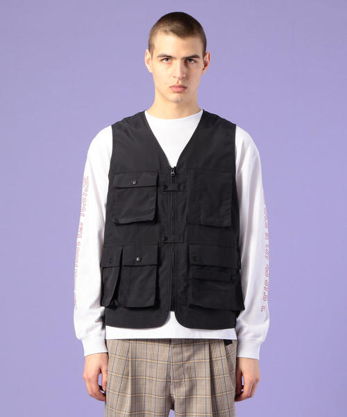 coen（コーエン）の「【MEN’S NON-NO2月号掲載】ナイロンタッサーユーティリティベスト(UTILITY LINE)（ベスト・メンズ・ブラック/オリーブ・SMALL/MEDIUM/LARGE）」の18枚目の写真