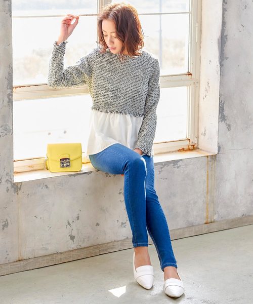 KOBE LETTUCE（コウベレタス）の「ポインテッドトゥフラットローファーパンプス（パンプス・レディース・ブラック/ベージュ/オレンジ/ホワイト系その他/ブルー系その他・LL/S/M/L）」の22枚目の写真