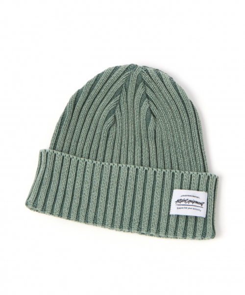 GLOBAL WORK（グローバルワーク）の「リブワッチキャップ/820478（ニットキャップ/ビーニー・メンズ・グレー/ライトグリーン/ライトブルー/ブラック/ネイビー/ホワイト/ライトイエロー・FREE）」の5枚目の写真