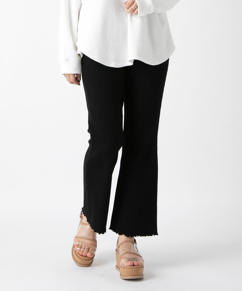 mystic（ミスティック）の「カットリブフレアパンツ（パンツ）」 - WEAR