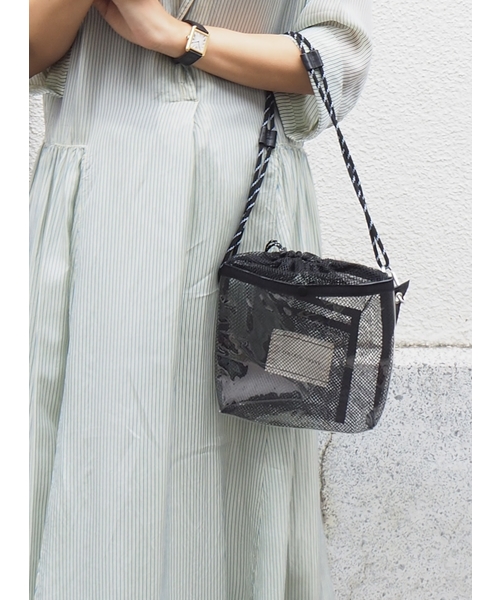 CONTROL FREAK / CTFK（コントロールフリーク）の「メッシュショルダー（ショルダーバッグ・レディース・ホワイト/ブラック/ライム/ラベンダー・FREE）」の3枚目の写真