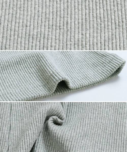 reca（レカ）の「リブフレアパンツ スリット入り（レギンス/スパッツ・レディース・ライトグレー/ブラック/ベージュ/ダークグレー/ブラウン/キャメル/カーキ/モカ/ブルー系その他/サックスブルー/グレイッシュベージュ/ダークベージュ/アイボリー/ブラウン系その他・FREE）」の17枚目の写真