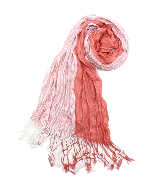 RATTLE TRAP（ラトルトラップ）の「3面ストール（ストール/ショール・メンズ・ホワイト系その他/ホワイト×ブルー/ホワイト×ネイビー/ホワイト×ピンク・FREE）」の4枚目の写真